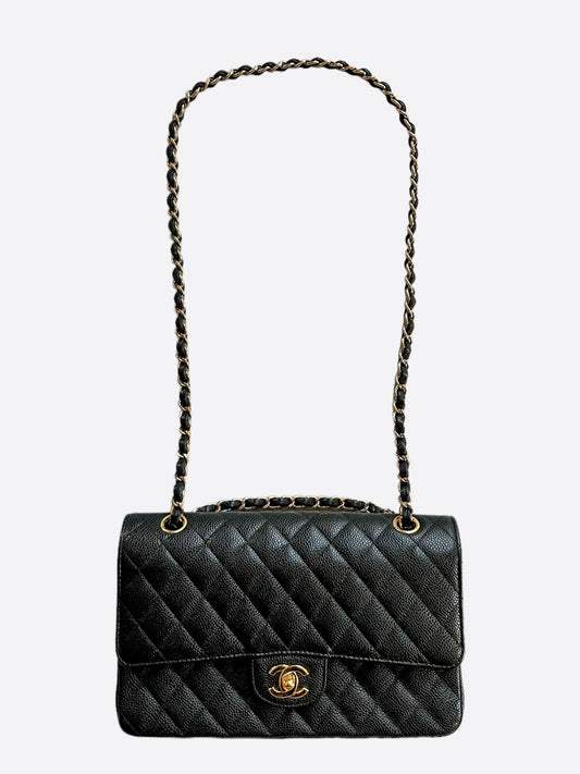 Chanel Black Caviar Medium Flap Bag