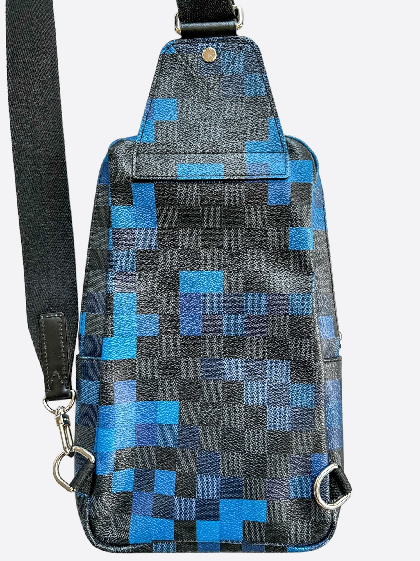 Louis Vuitton Blue Pixel Damier Avenue Sling