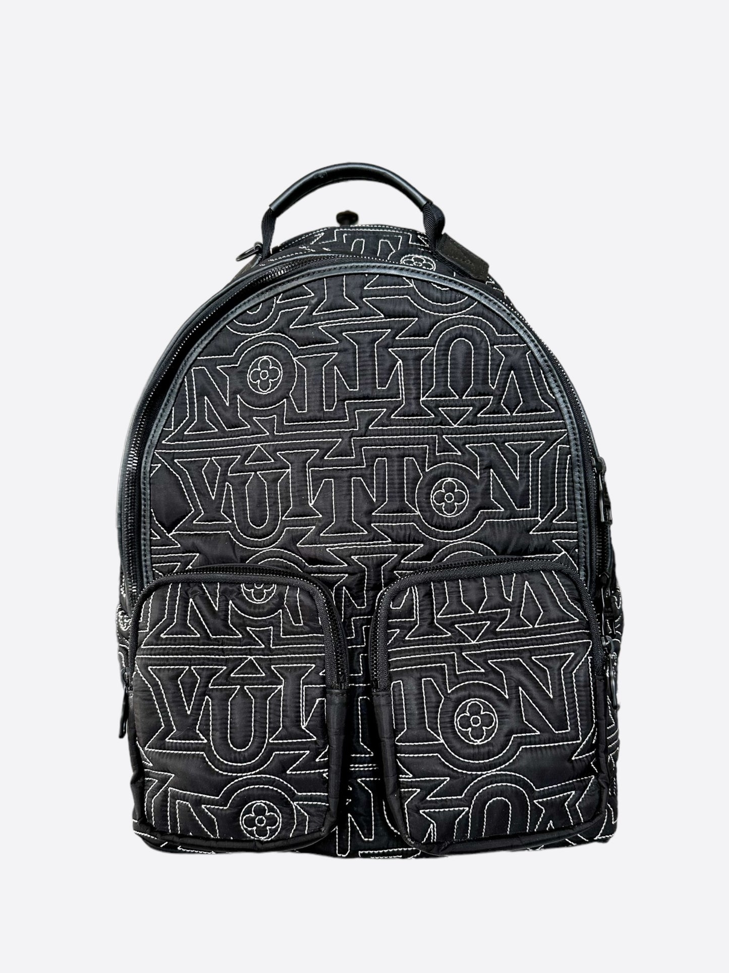 Louis Vuitton Black & White Snow Capsule Backpack