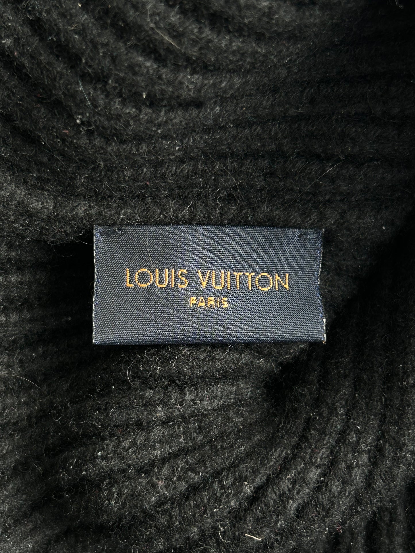 Louis Vuitton Black Ahead Logo Beanie