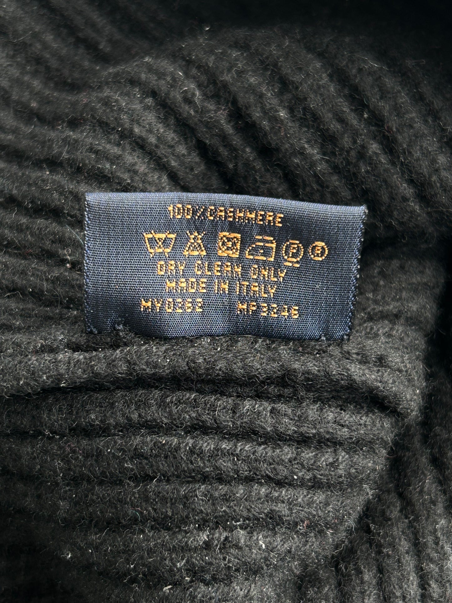 Louis Vuitton Black Ahead Logo Beanie