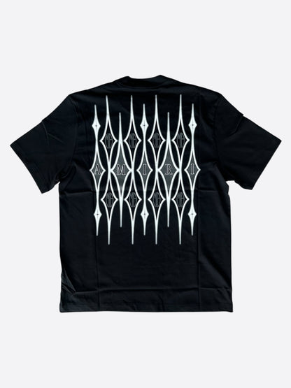 Amiri Black Argyle Logo T-Shirt