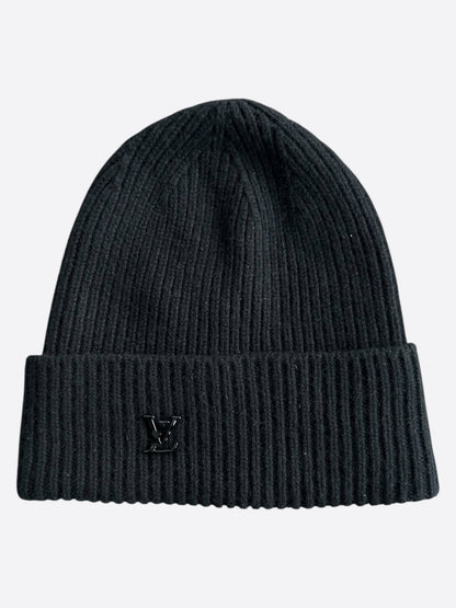Louis Vuitton Black Ahead Logo Beanie