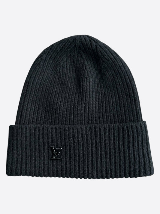 Louis Vuitton Black Ahead Logo Beanie