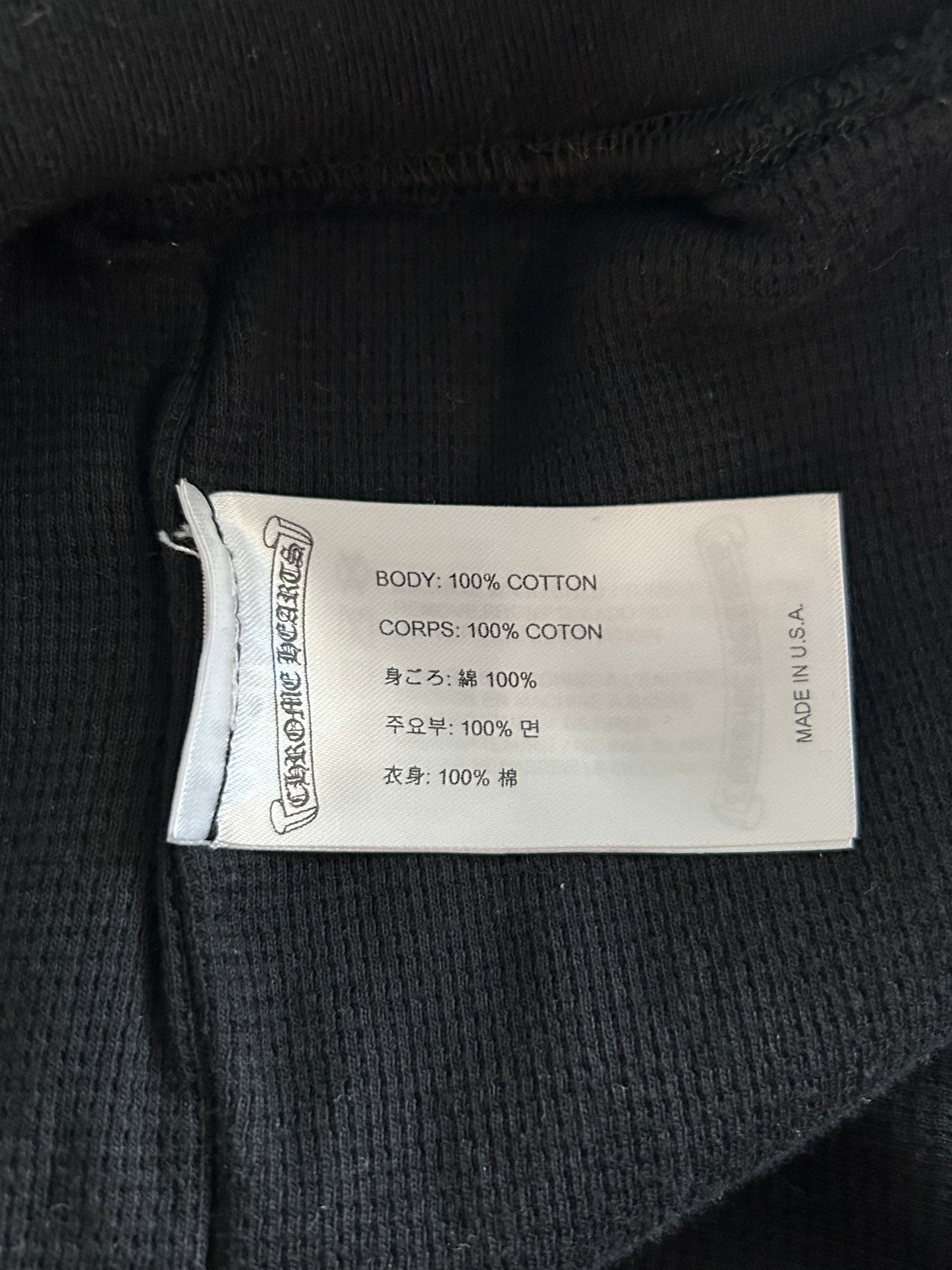 Chrome Hearts Black Aspen Exclusive Horseshoe Zip Up Hoodie