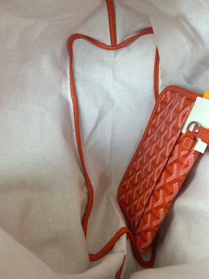 Goyard Orange St. Louis PM Tote Bag