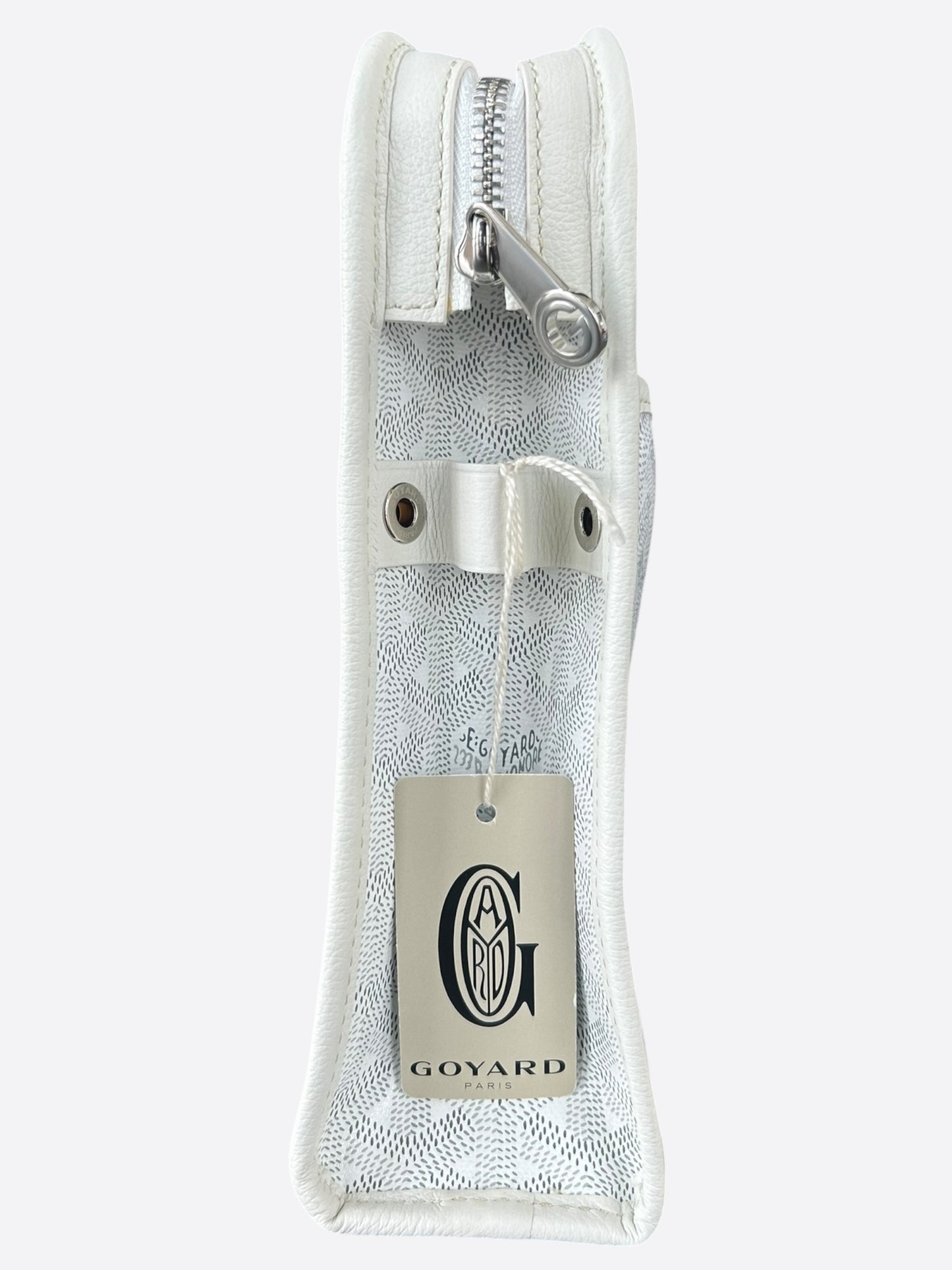 Goyard White Jouvence GM Toiletry Bag