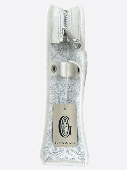 Goyard White Jouvence GM Toiletry Bag
