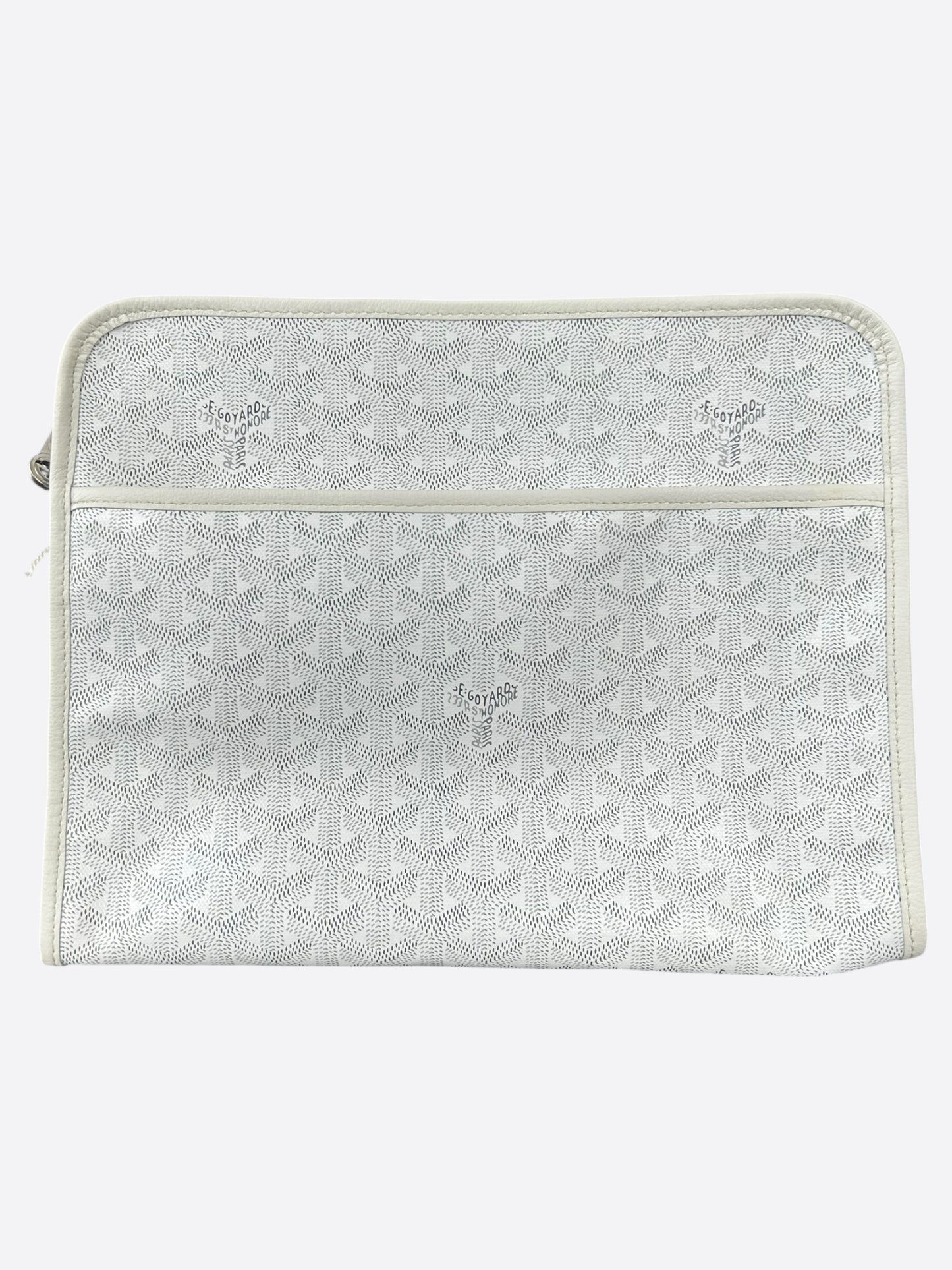Goyard White Jouvence GM Toiletry Bag