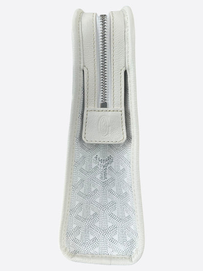 Goyard White Jouvence GM Toiletry Bag