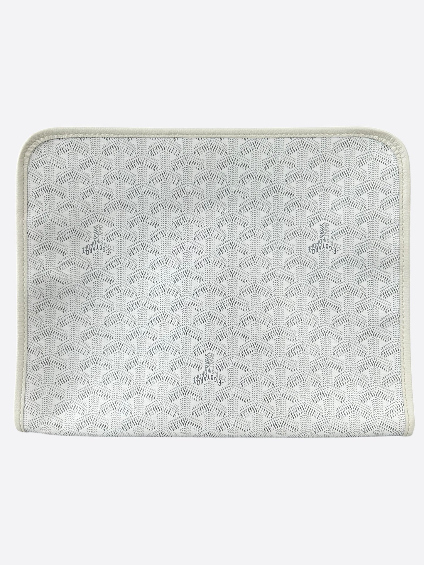 Goyard White Jouvence GM Toiletry Bag