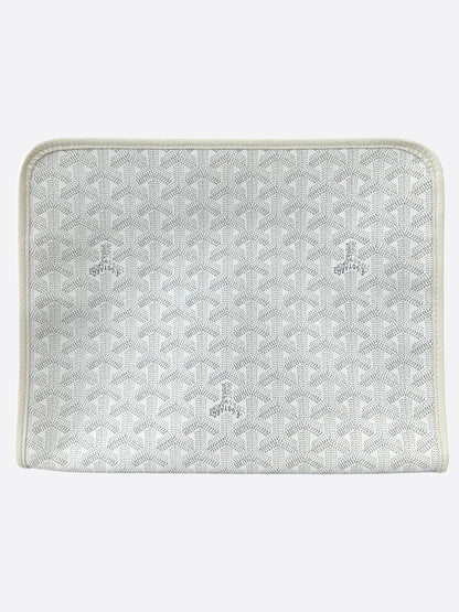 Goyard White Jouvence GM Toiletry Bag