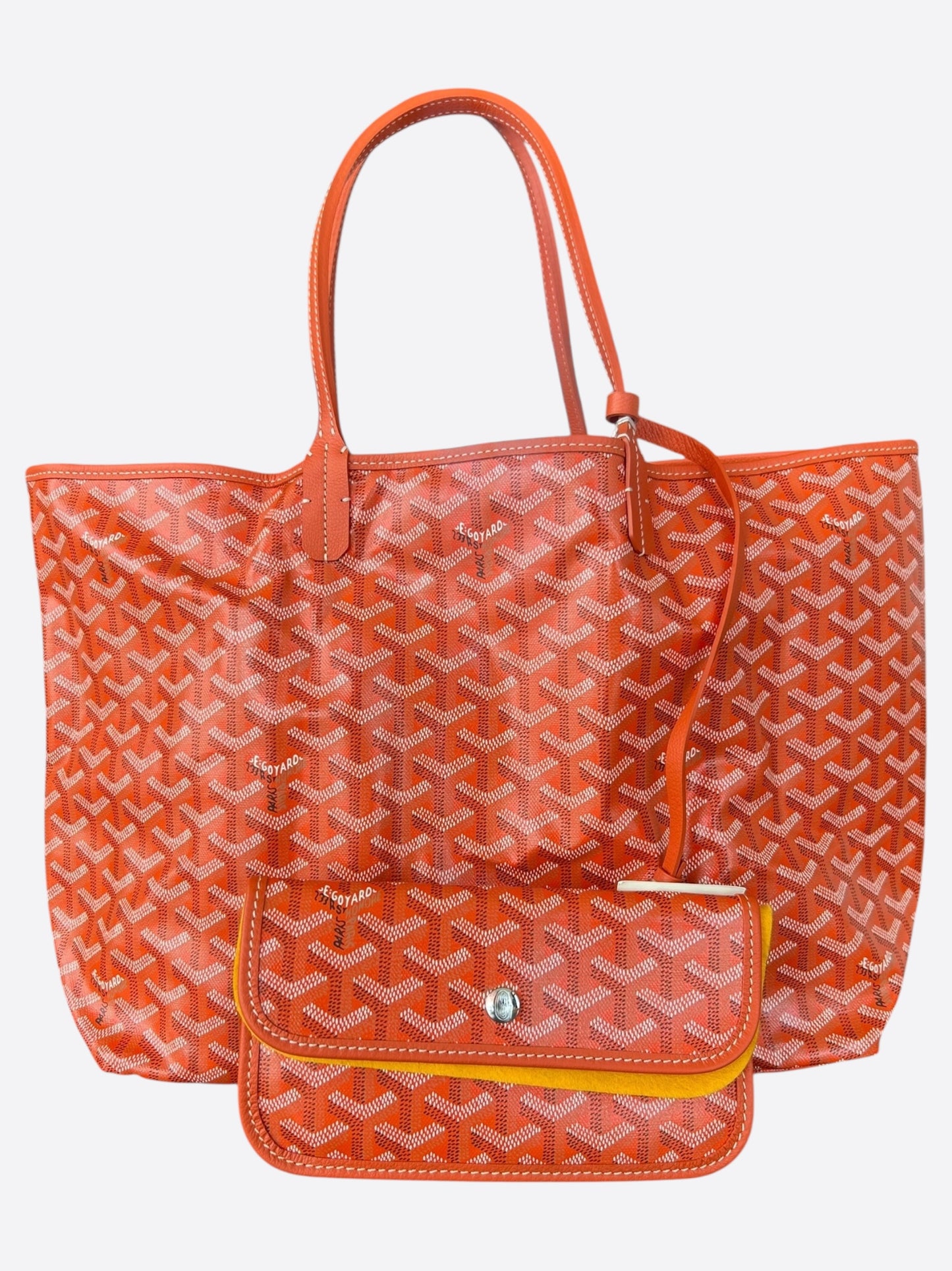 Goyard Orange St. Louis PM Tote Bag