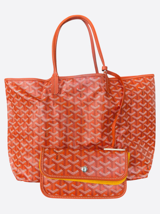 Goyard Orange St. Louis PM Tote Bag