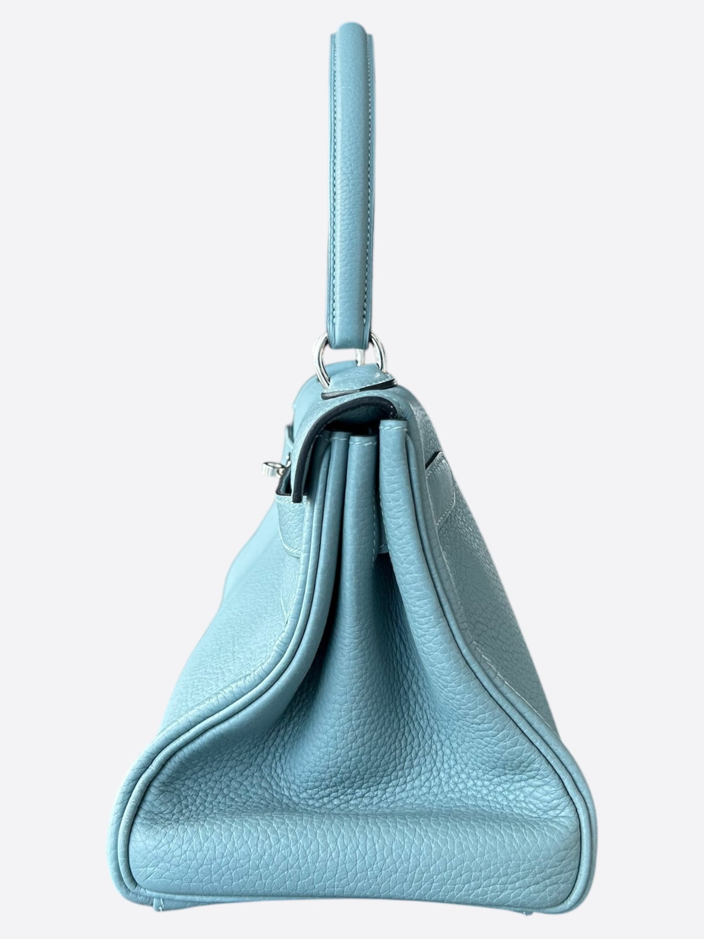 Hermes Blue Togo Shoulder Kelly 40