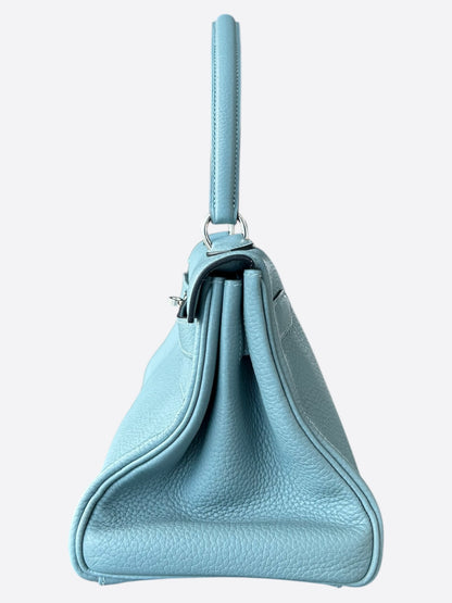 Hermes Blue Togo Shoulder Kelly 40