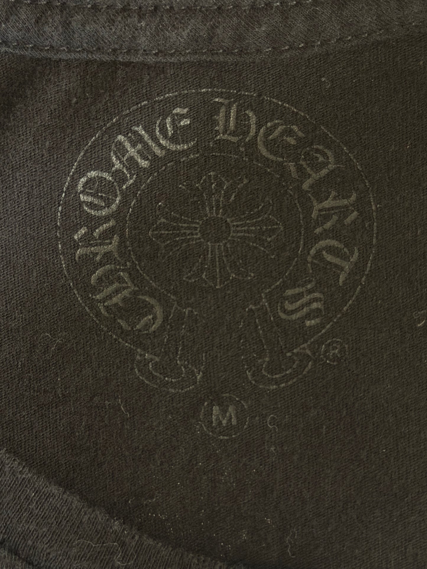Chrome Hearts Black & White Snowflake Logo Women's T-Shirt