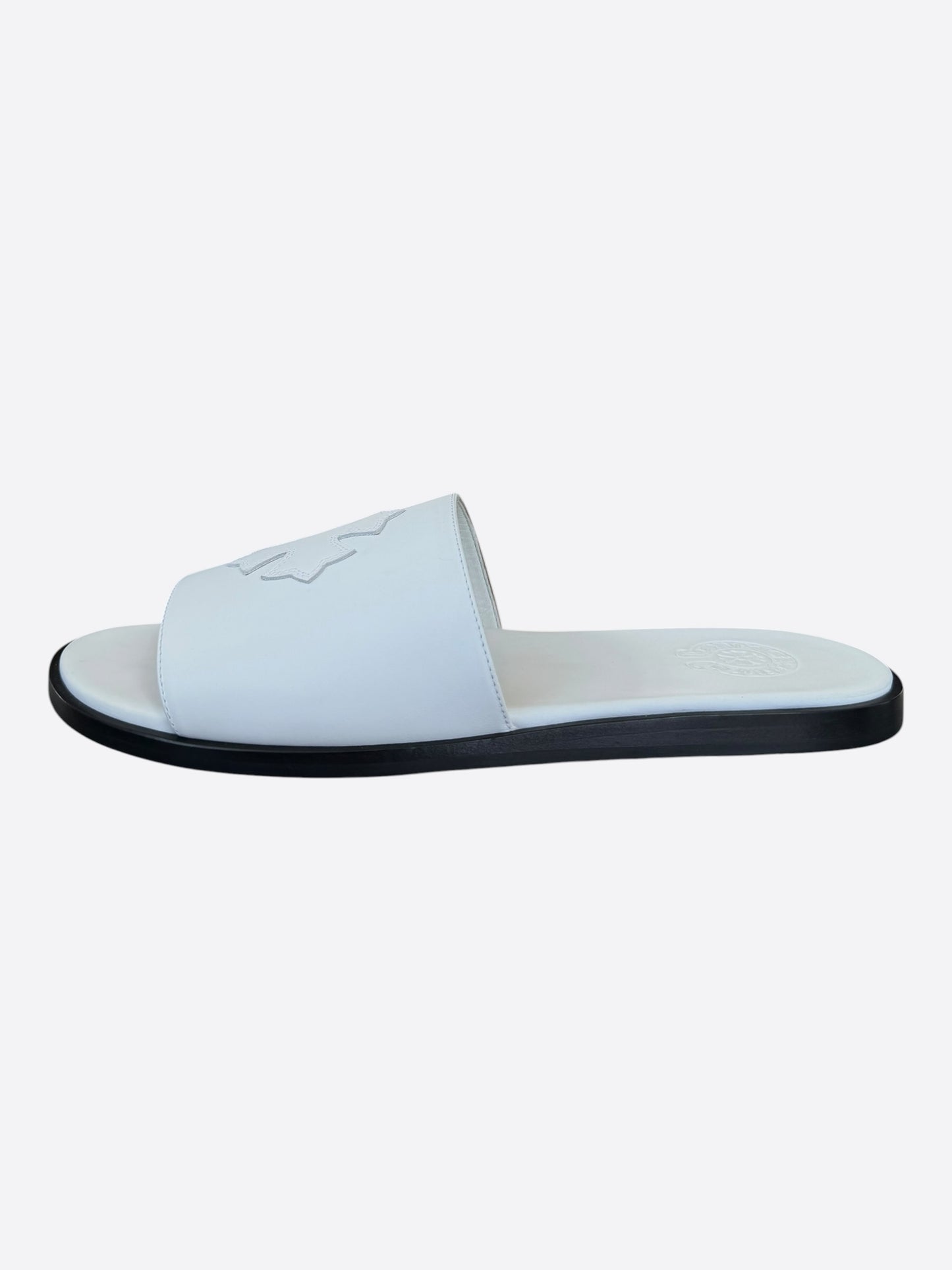 Chrome Hearts White Cross Patch Slides