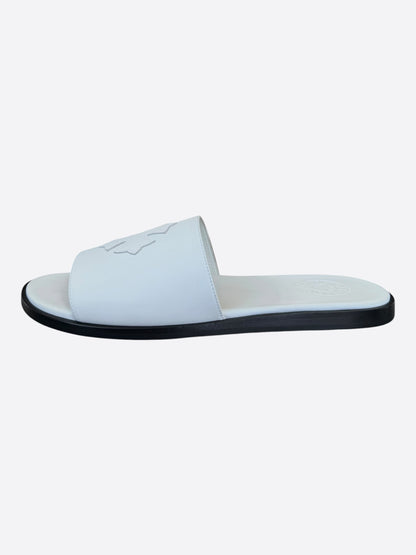 Chrome Hearts White Cross Patch Slides