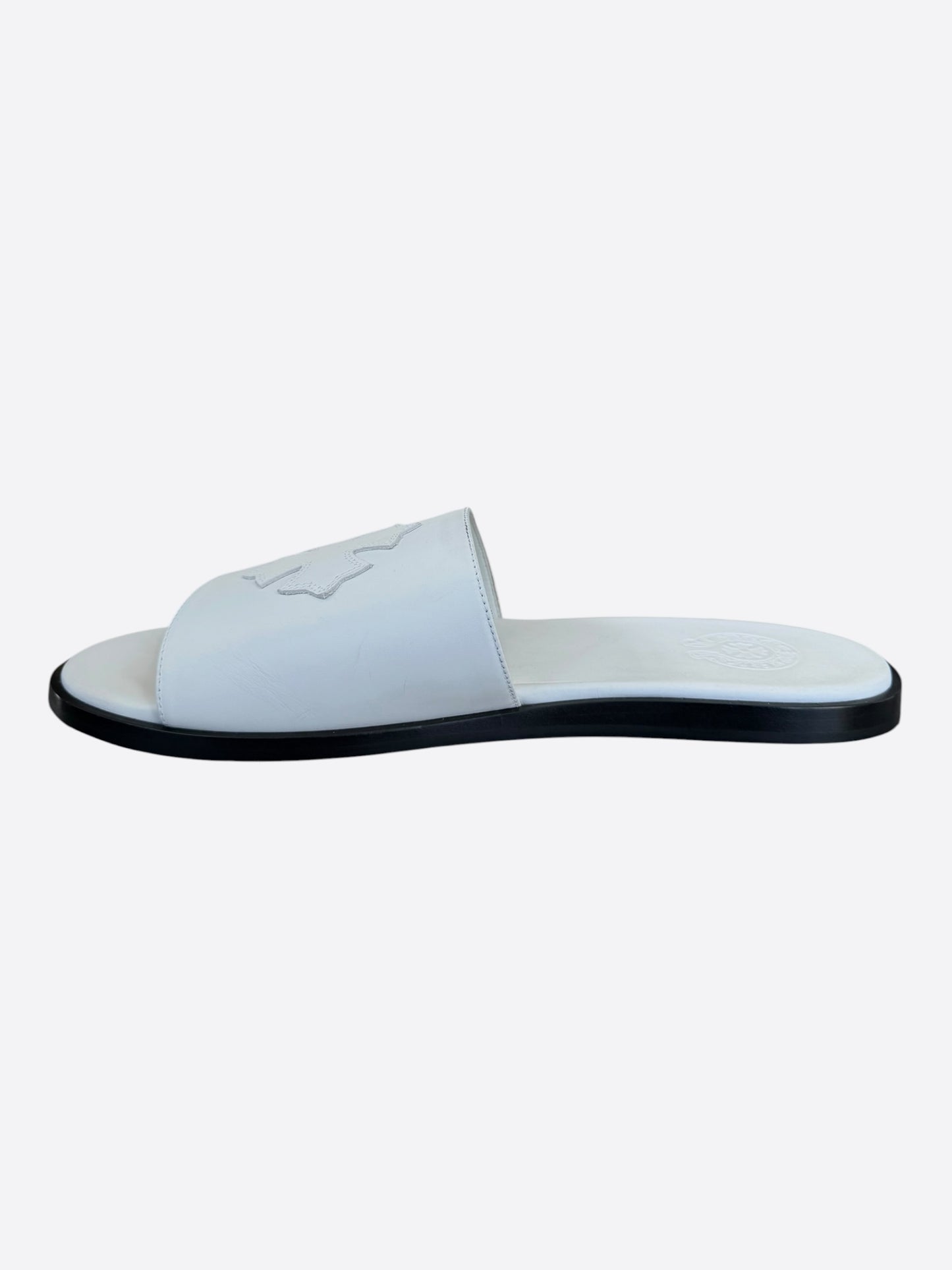 Chrome Hearts White Cross Patch Slides