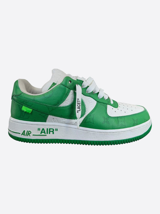 Louis Vuitton Green Air force 1 Monogram Sneakers