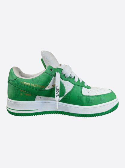 Louis Vuitton Green Air force 1 Monogram Sneakers