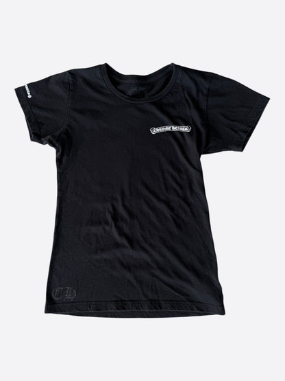 Chrome Hearts Black & White Snowflake Logo Women's T-Shirt