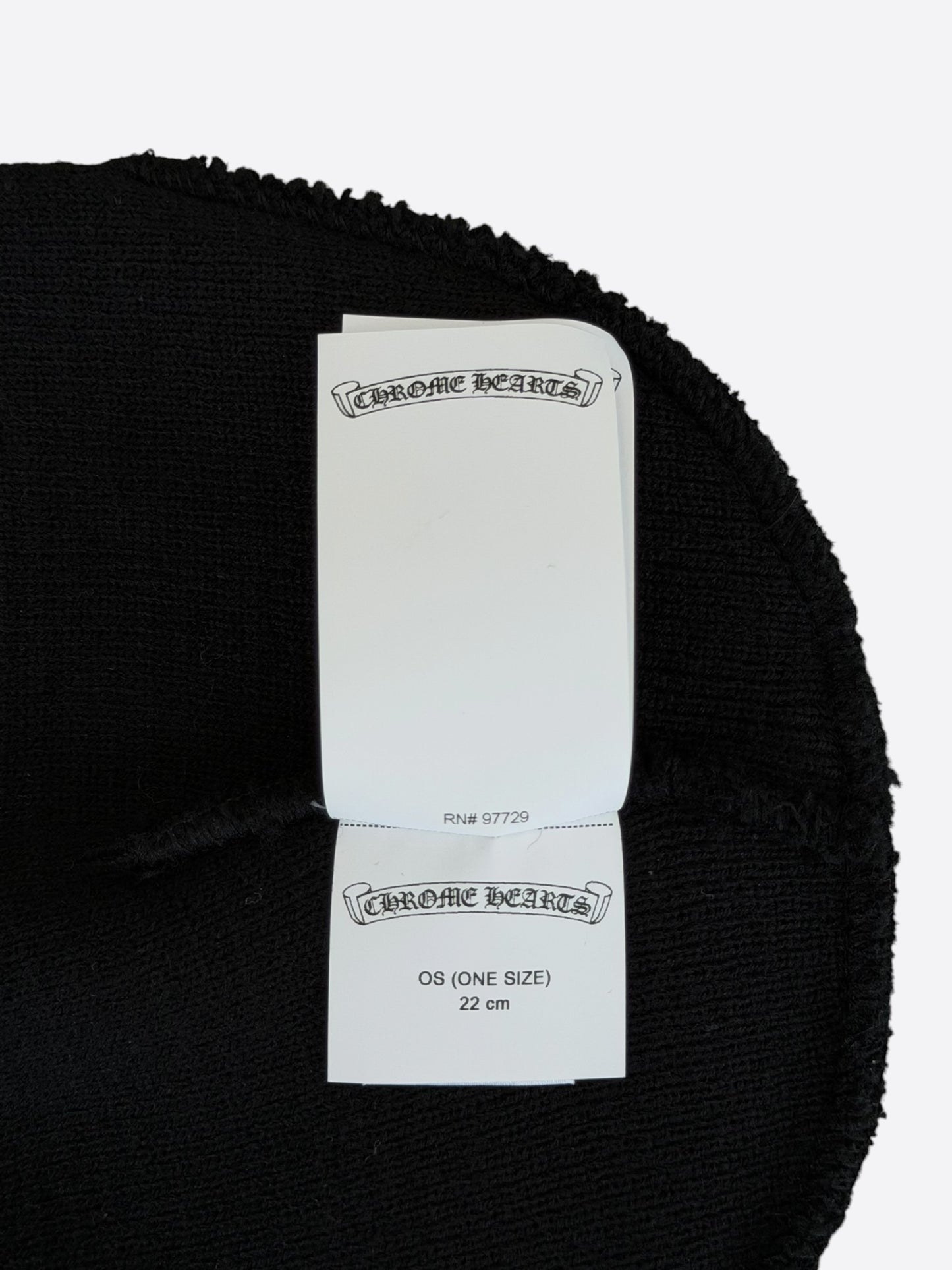 Chrome Hearts Black CH Logo Embroidered Beanie