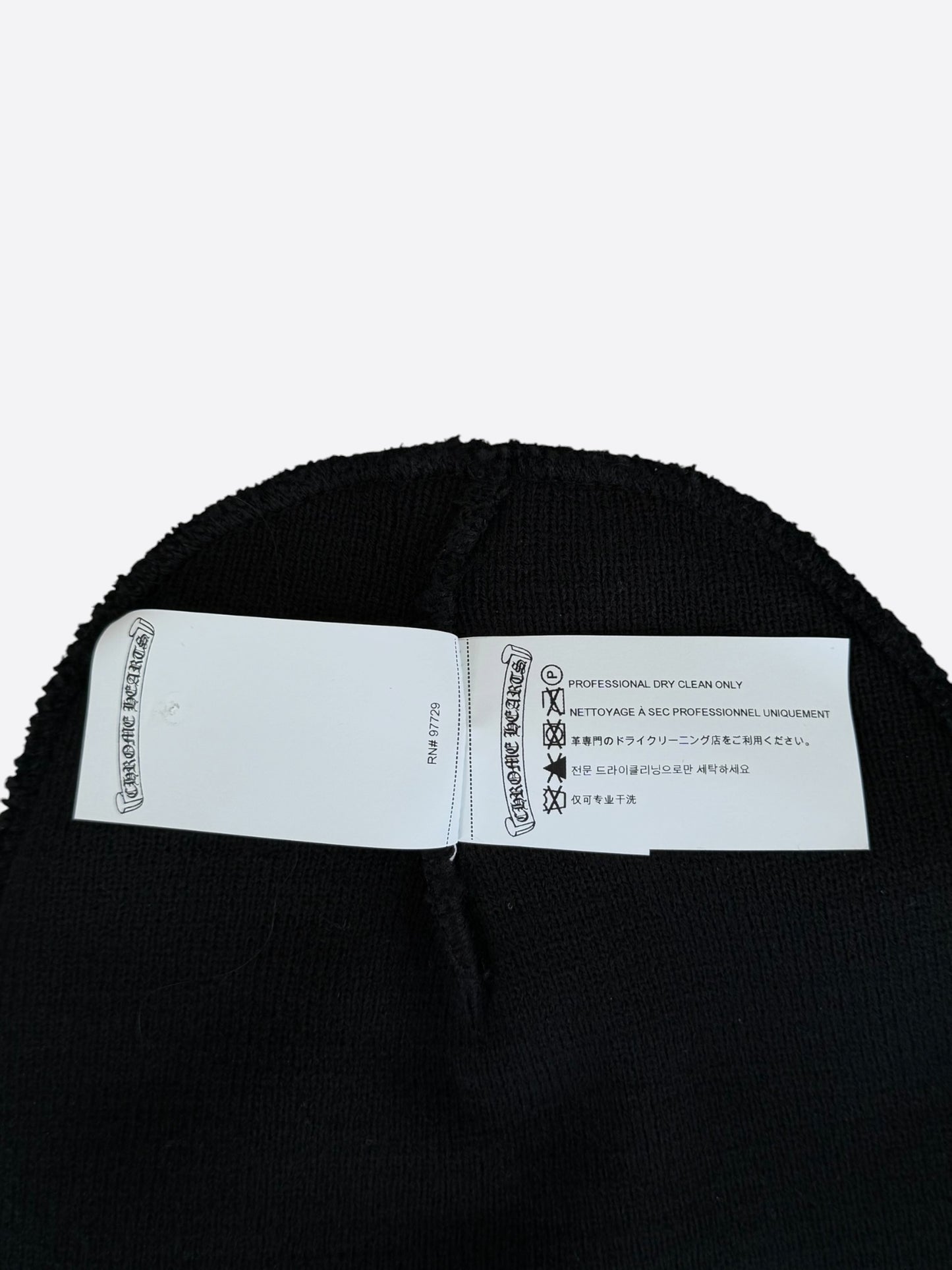 Chrome Hearts Black CH Logo Embroidered Beanie