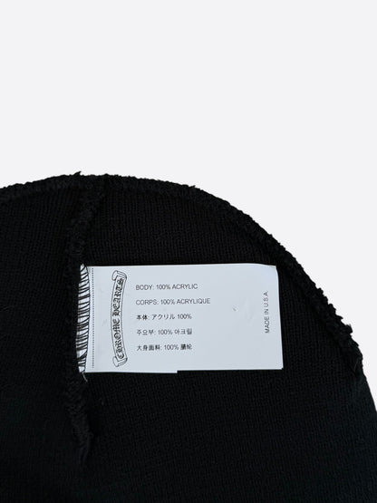 Chrome Hearts Black CH Logo Embroidered Beanie