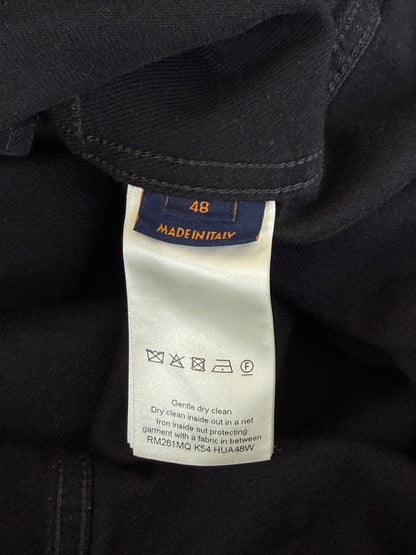 Louis Vuitton Black Distressed Monogram Denim Jacket