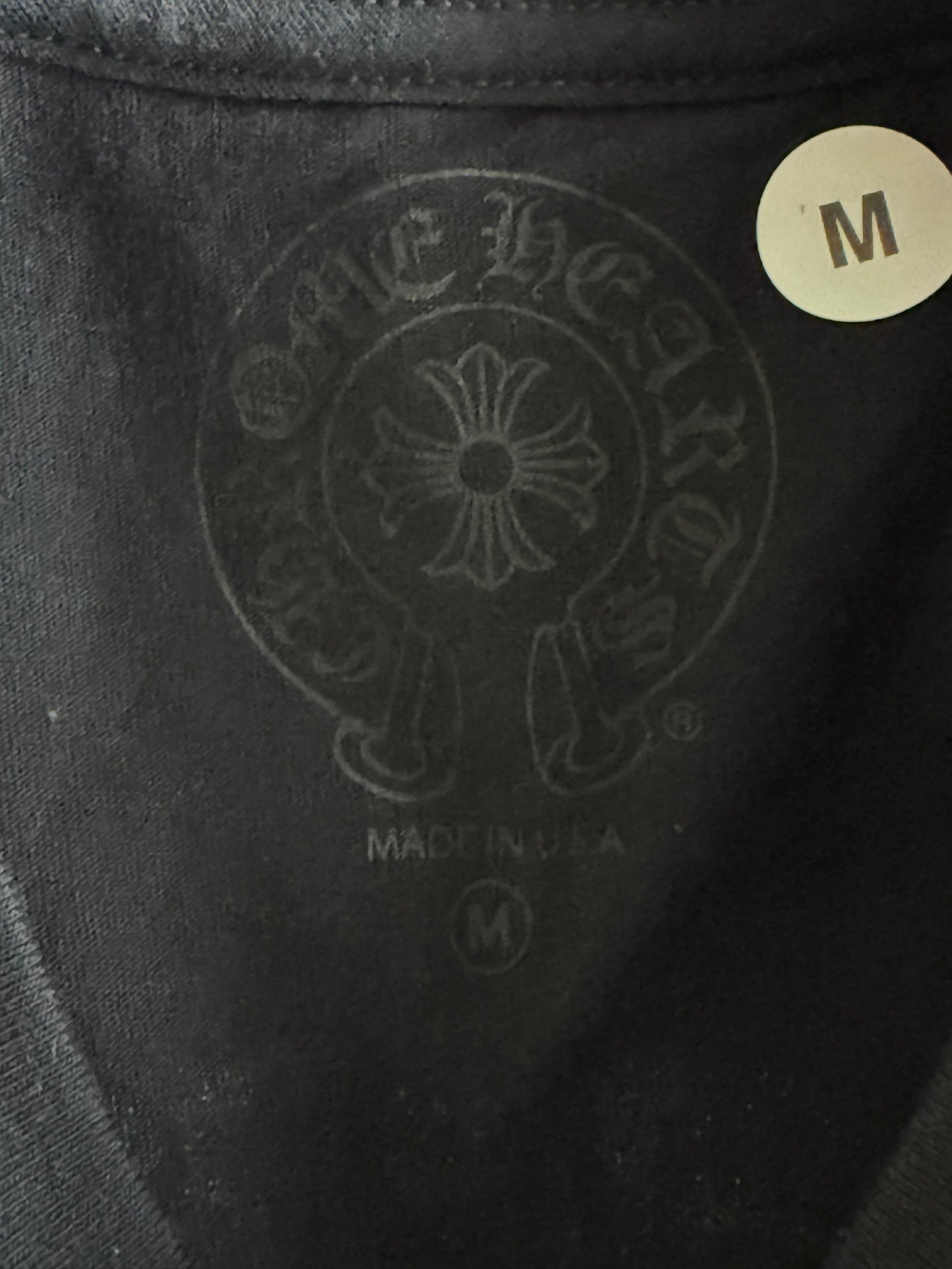 Chrome Hearts Black Racing Stripes T-Shirt