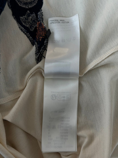 Louis Vuitton White Flag Graphic Intarsia T-Shirt