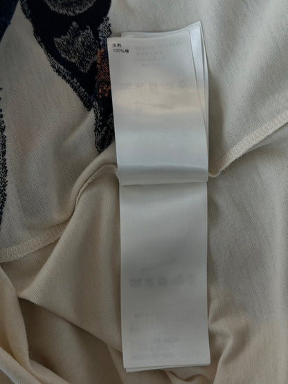 Louis Vuitton White Flag Graphic Intarsia T-Shirt