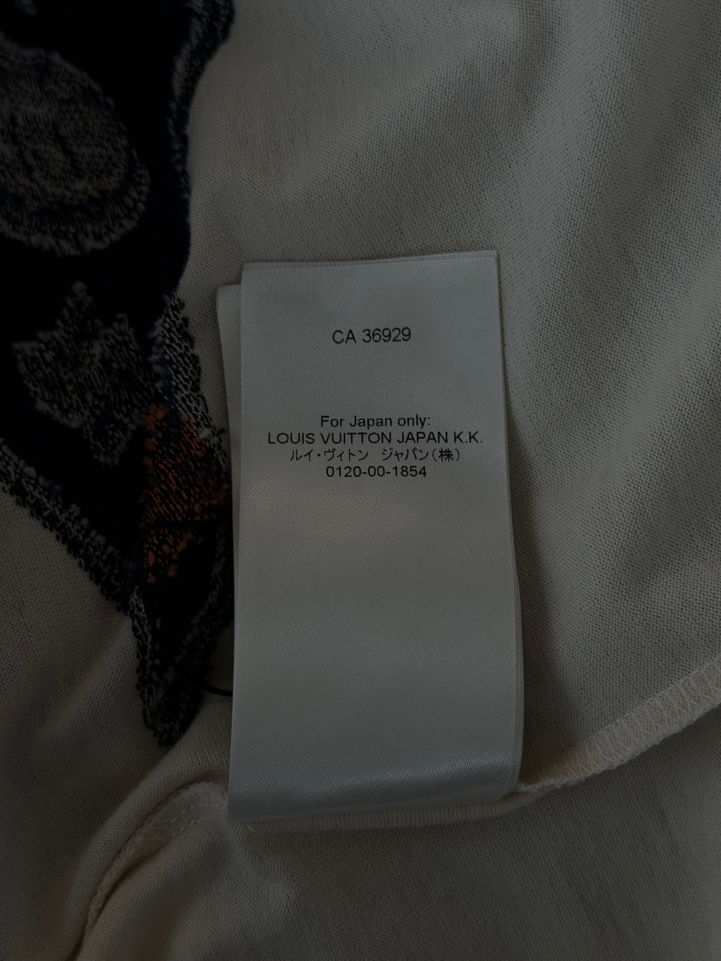 Louis Vuitton White Flag Graphic Intarsia T-Shirt