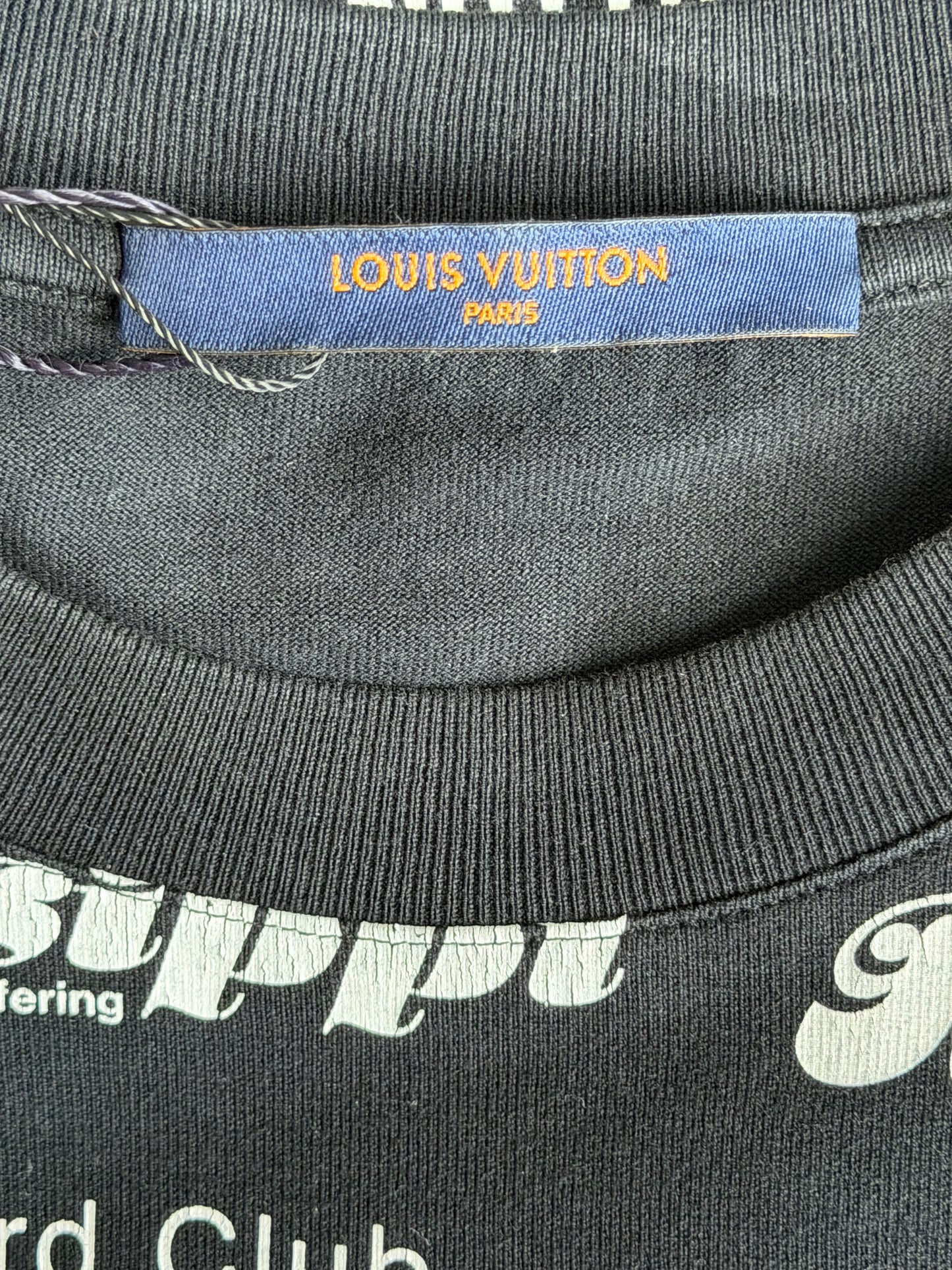 Louis Vuitton Black & White All Over Logo T-Shirt