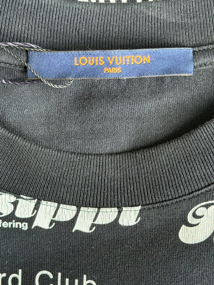 Louis Vuitton Black & White All Over Logo T-Shirt