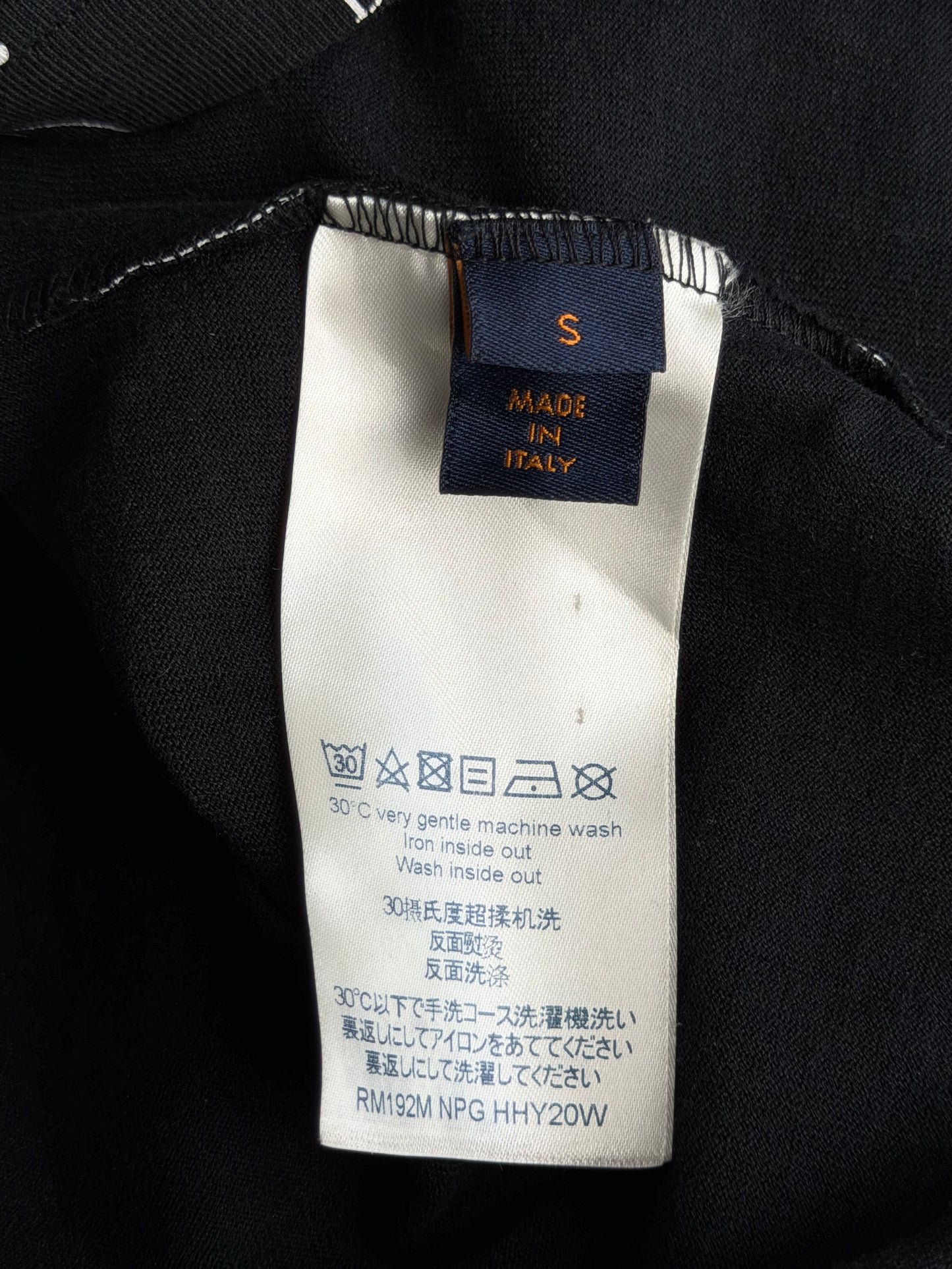 Louis Vuitton Black & White All Over Logo T-Shirt