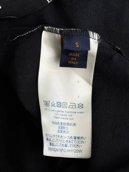 Louis Vuitton Black & White All Over Logo T-Shirt