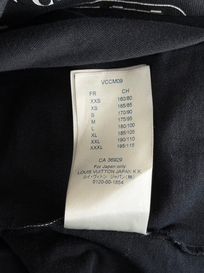 Louis Vuitton Black & White All Over Logo T-Shirt