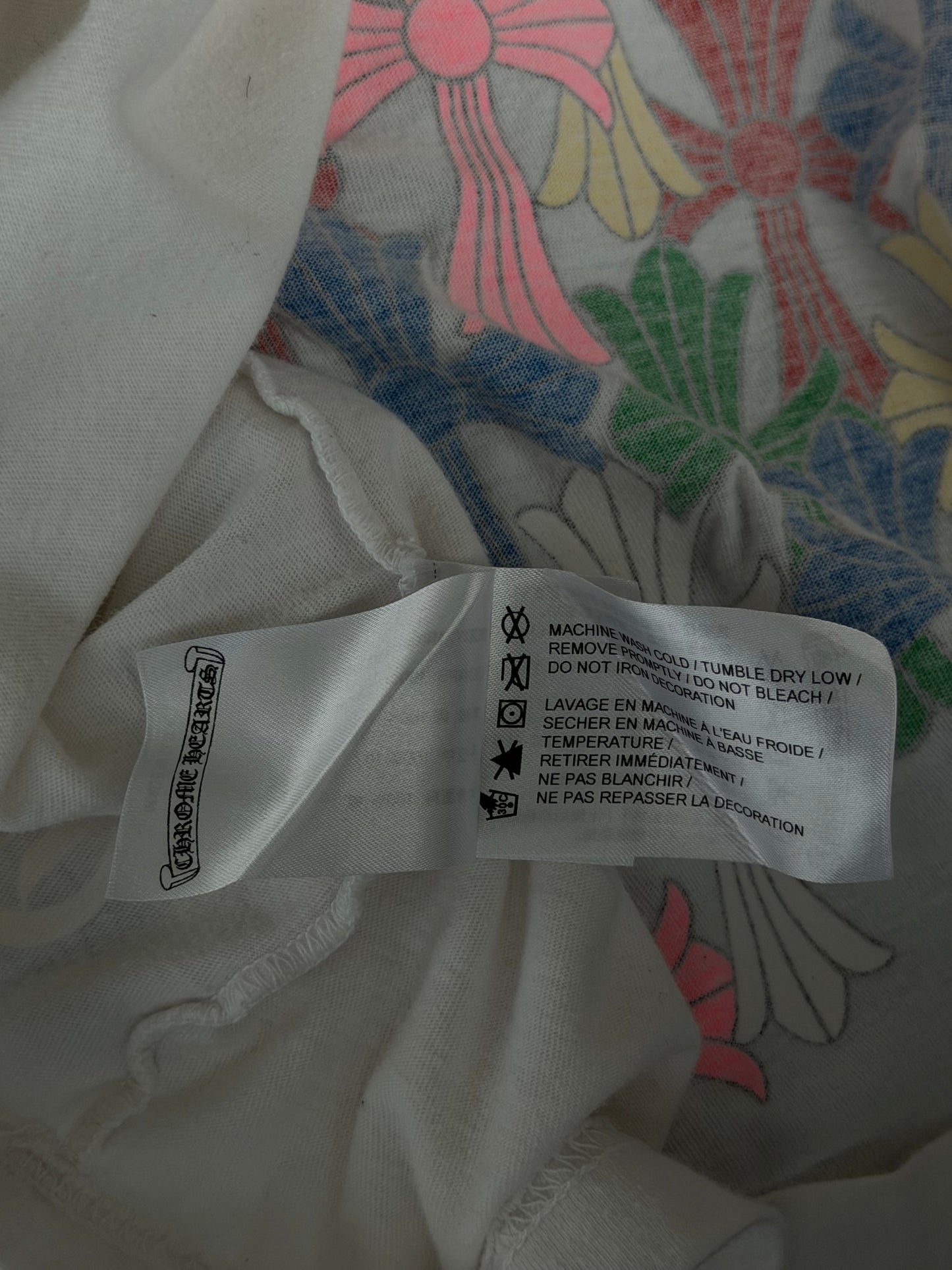 Chrome Hearts White Multicolor Cross T-Shirt