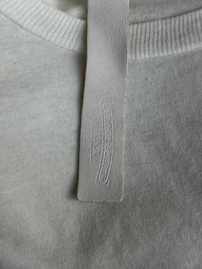 Chrome Hearts White & Black Embroidered Dagger Logo Longsleeve T-Shirt