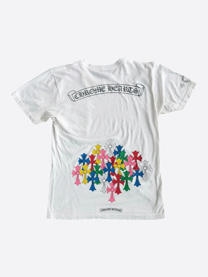 Chrome Hearts White Multicolor Cross T-Shirt
