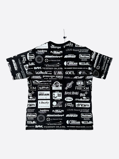 Louis Vuitton Black & White All Over Logo T-Shirt
