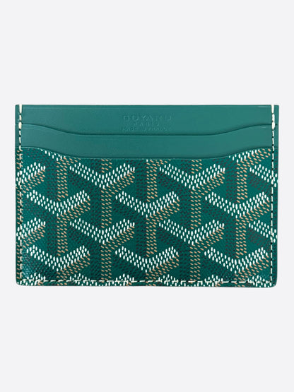 Goyard Green Saint Sulpice Card Holder