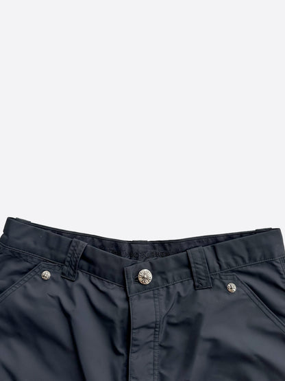 Chrome Hearts Black Nylon & Leather Carpenter Shorts