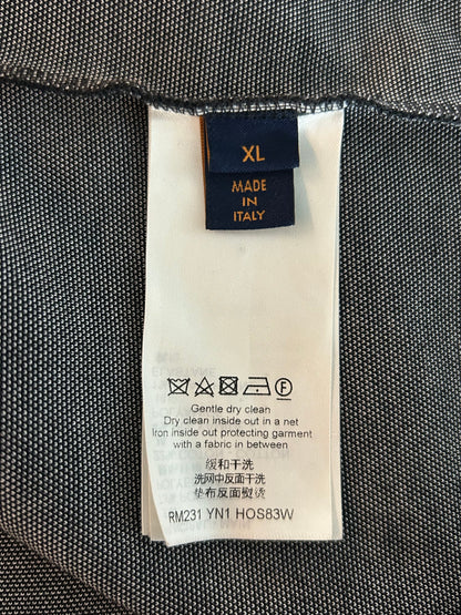 Louis Vuitton Black & White Graphic Baseball Jersey