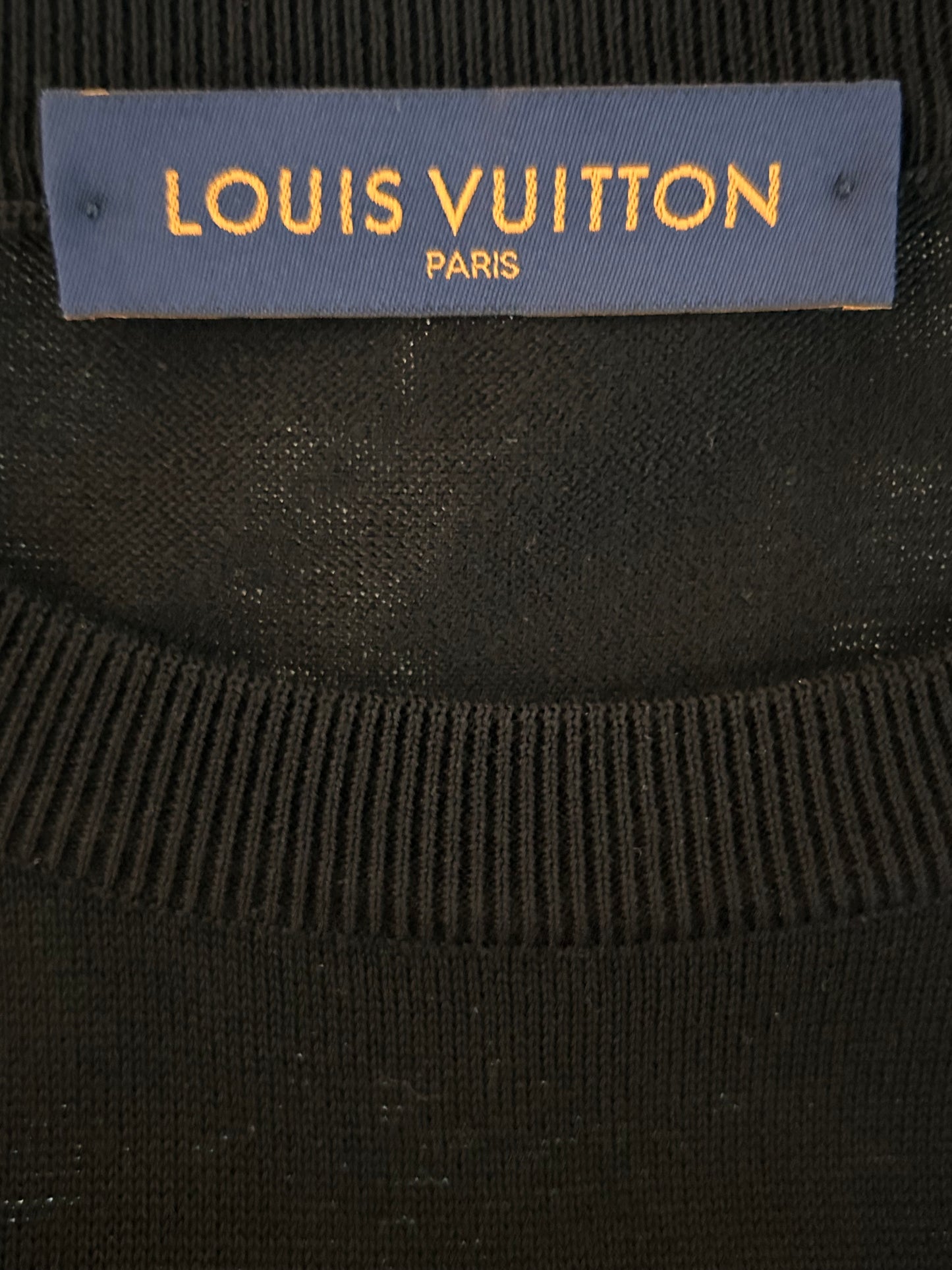 Louis Vuitton Black & Green 1854 Intarsia T-Shirt
