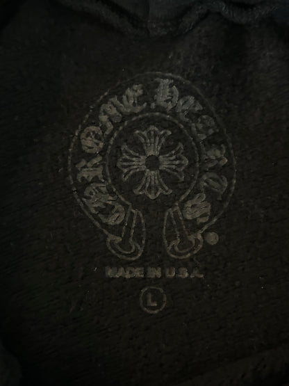Chrome Hearts Black & White Eyechart Logos Hoodie