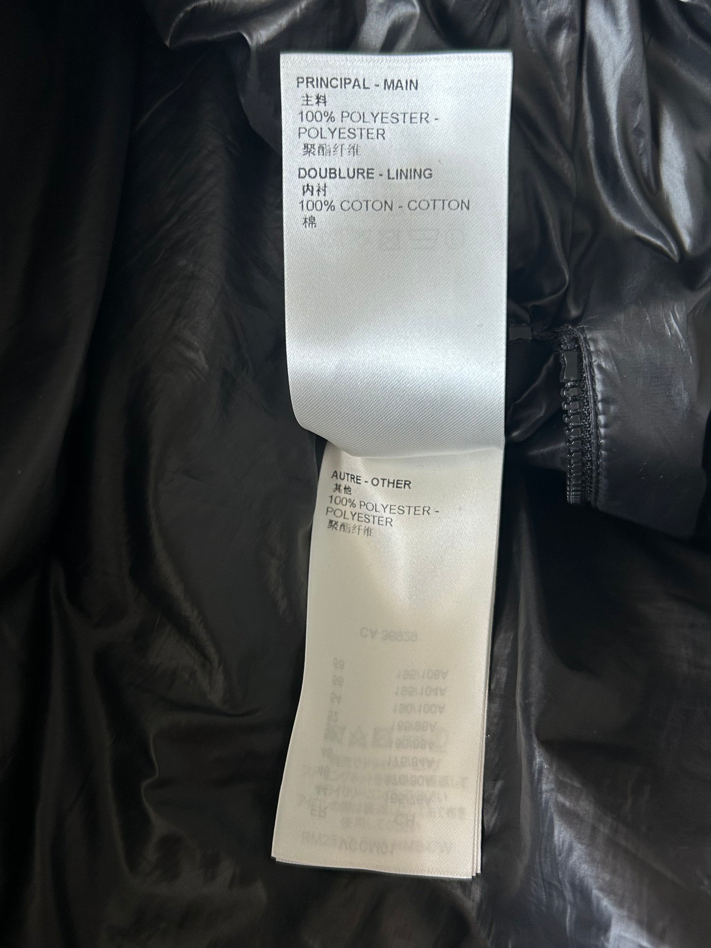 Louis Vuitton Black Flower Monogram Puffer Jacket